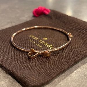 Kate Spade ♠️ Rose Gold Bow Bangle